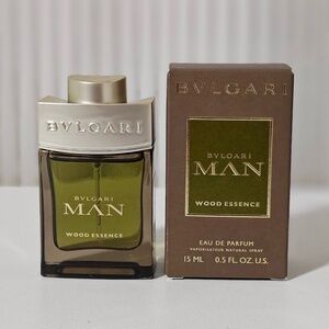 New Bvlgari Man Wood Essence EDP Travel Spray 12 ml/0.5 oz